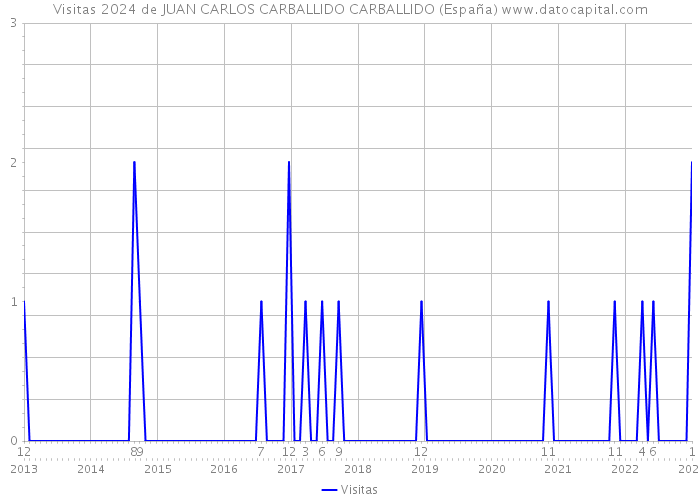 Visitas 2024 de JUAN CARLOS CARBALLIDO CARBALLIDO (España) 