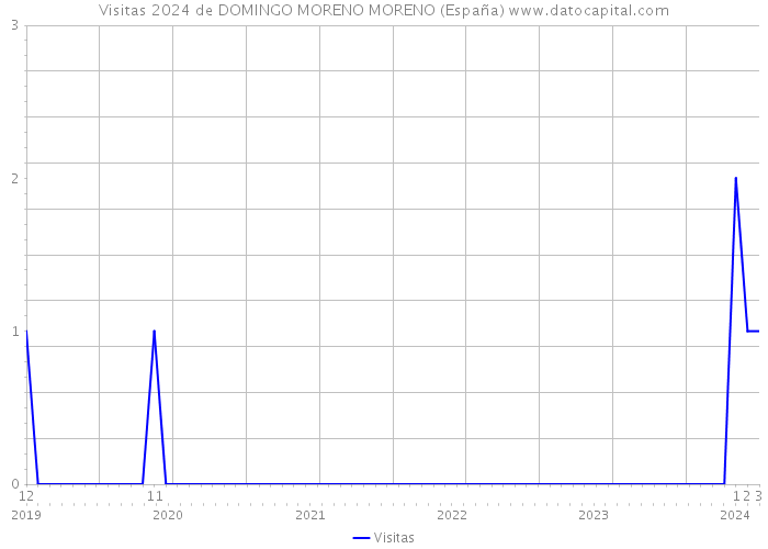 Visitas 2024 de DOMINGO MORENO MORENO (España) 