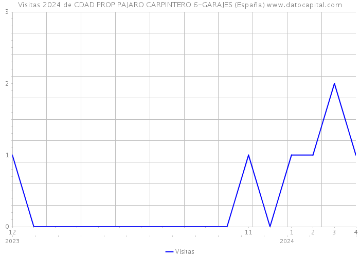Visitas 2024 de CDAD PROP PAJARO CARPINTERO 6-GARAJES (España) 