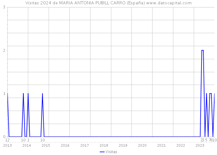 Visitas 2024 de MARIA ANTONIA PUBILL CARRO (España) 