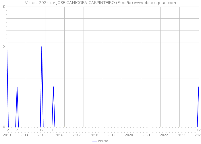 Visitas 2024 de JOSE CANICOBA CARPINTEIRO (España) 