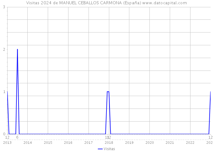 Visitas 2024 de MANUEL CEBALLOS CARMONA (España) 