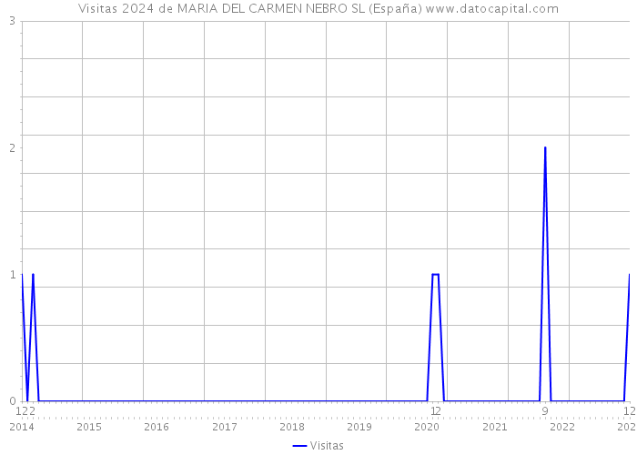 Visitas 2024 de MARIA DEL CARMEN NEBRO SL (España) 