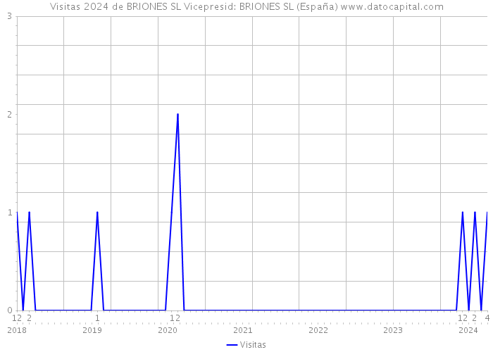 Visitas 2024 de BRIONES SL Vicepresid: BRIONES SL (España) 