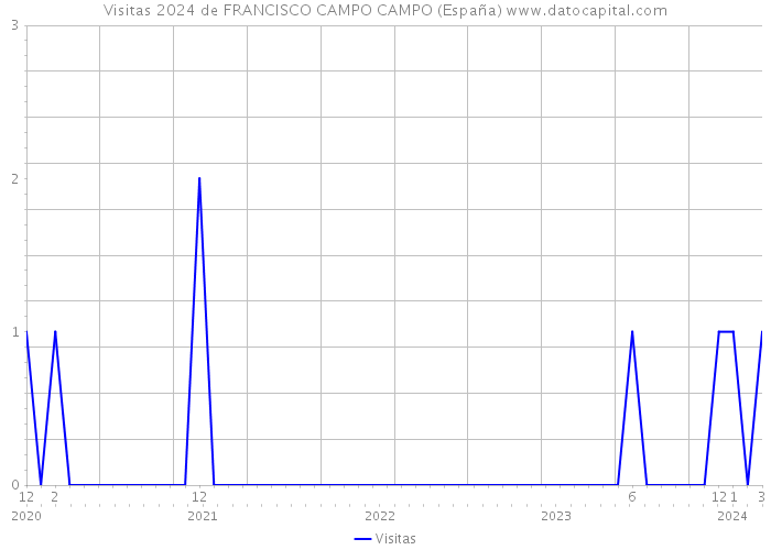 Visitas 2024 de FRANCISCO CAMPO CAMPO (España) 