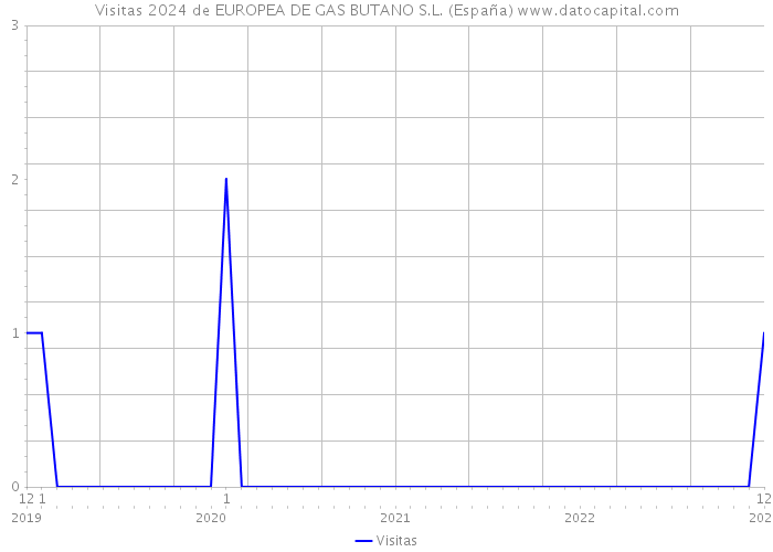 Visitas 2024 de EUROPEA DE GAS BUTANO S.L. (España) 