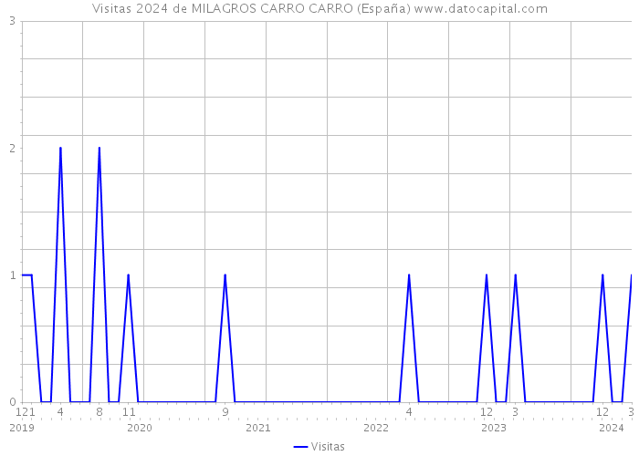 Visitas 2024 de MILAGROS CARRO CARRO (España) 