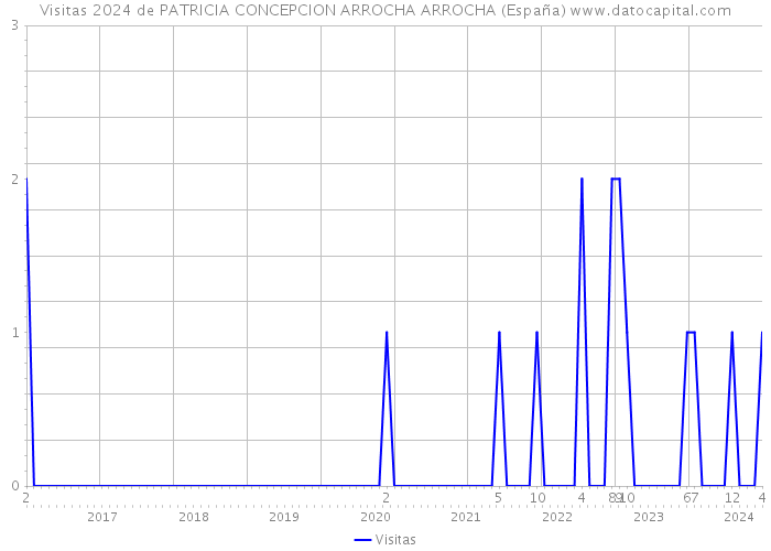 Visitas 2024 de PATRICIA CONCEPCION ARROCHA ARROCHA (España) 