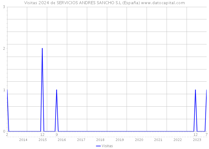 Visitas 2024 de SERVICIOS ANDRES SANCHO S.L (España) 