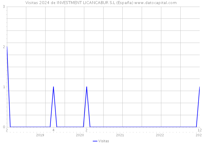 Visitas 2024 de INVESTMENT LICANCABUR S.L (España) 