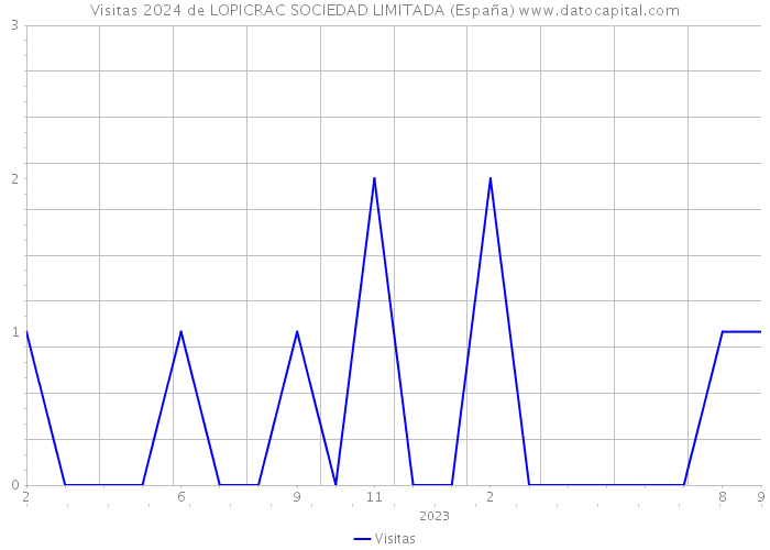Visitas 2024 de LOPICRAC SOCIEDAD LIMITADA (España) 