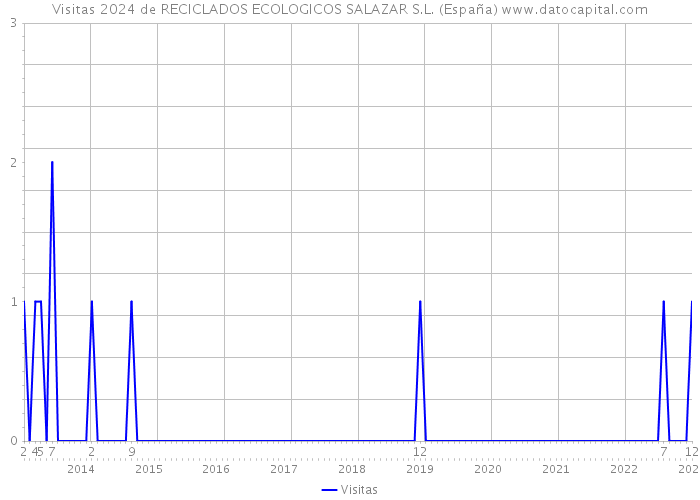 Visitas 2024 de RECICLADOS ECOLOGICOS SALAZAR S.L. (España) 