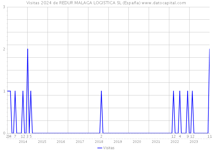 Visitas 2024 de REDUR MALAGA LOGISTICA SL (España) 