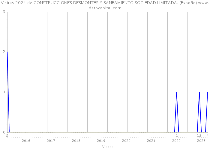 Visitas 2024 de CONSTRUCCIONES DESMONTES Y SANEAMIENTO SOCIEDAD LIMITADA. (España) 