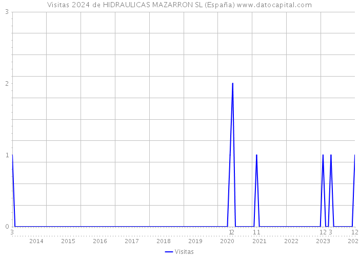 Visitas 2024 de HIDRAULICAS MAZARRON SL (España) 