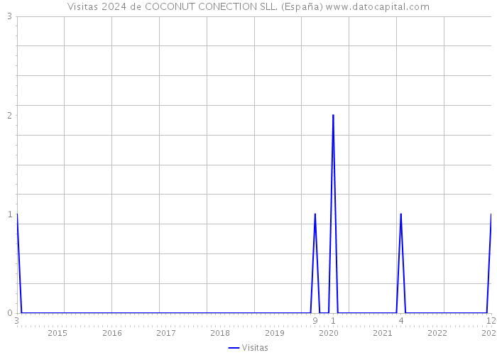 Visitas 2024 de COCONUT CONECTION SLL. (España) 