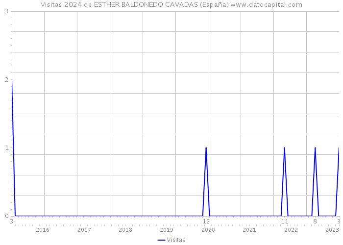 Visitas 2024 de ESTHER BALDONEDO CAVADAS (España) 