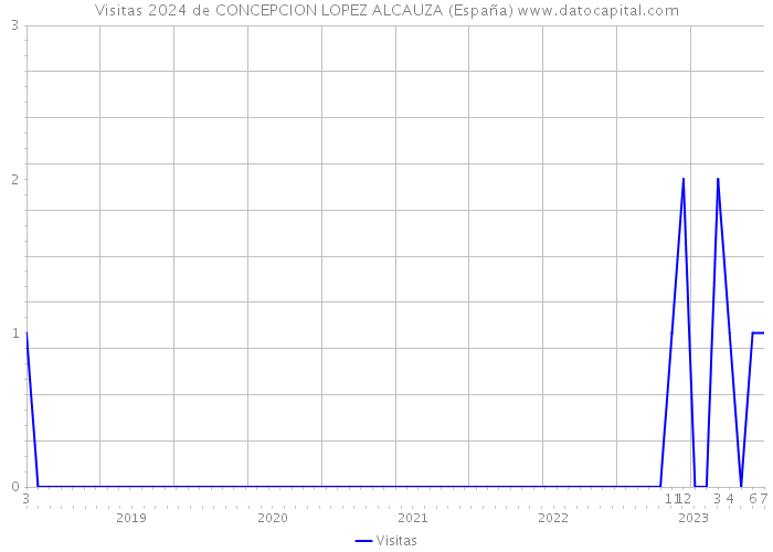 Visitas 2024 de CONCEPCION LOPEZ ALCAUZA (España) 