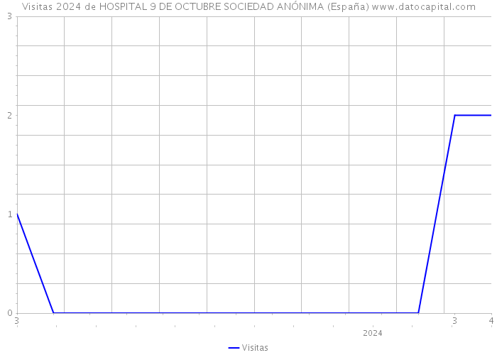 Visitas 2024 de HOSPITAL 9 DE OCTUBRE SOCIEDAD ANÓNIMA (España) 