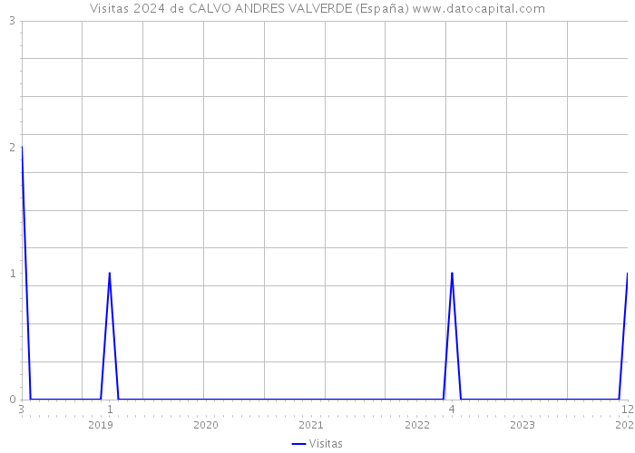 Visitas 2024 de CALVO ANDRES VALVERDE (España) 