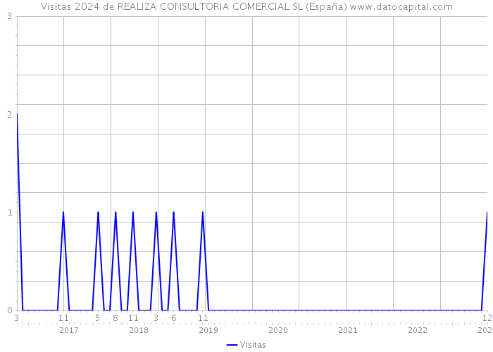 Visitas 2024 de REALIZA CONSULTORIA COMERCIAL SL (España) 