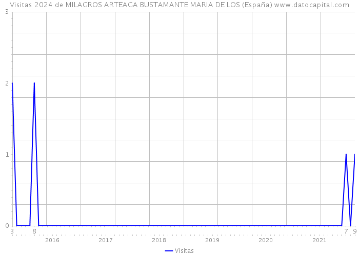 Visitas 2024 de MILAGROS ARTEAGA BUSTAMANTE MARIA DE LOS (España) 