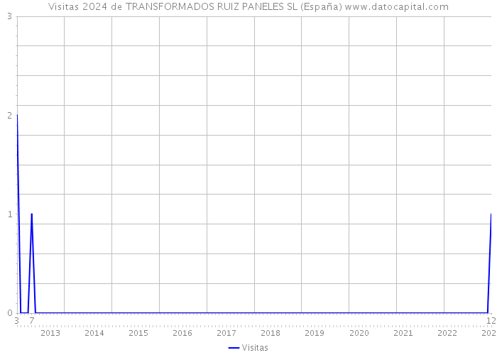 Visitas 2024 de TRANSFORMADOS RUIZ PANELES SL (España) 