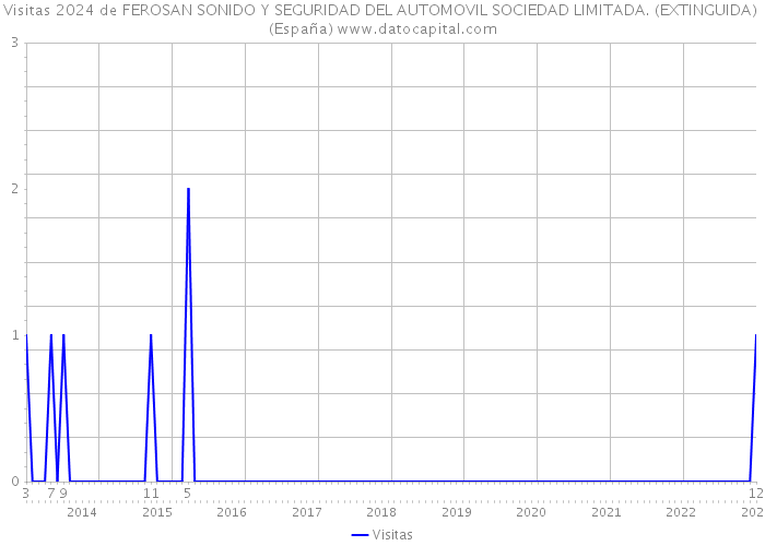 Visitas 2024 de FEROSAN SONIDO Y SEGURIDAD DEL AUTOMOVIL SOCIEDAD LIMITADA. (EXTINGUIDA) (España) 