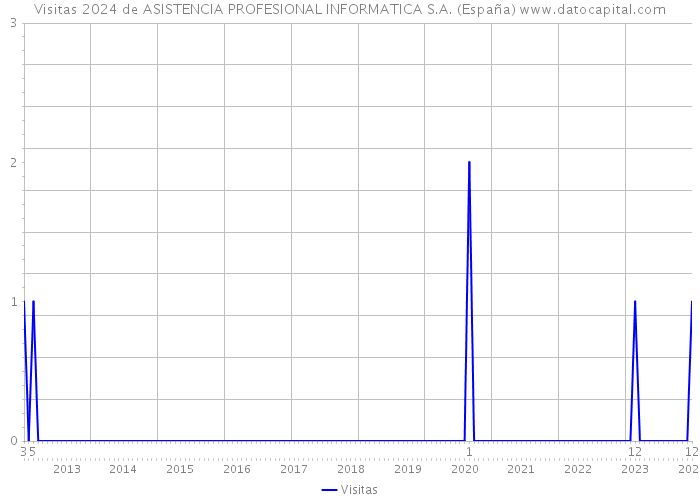 Visitas 2024 de ASISTENCIA PROFESIONAL INFORMATICA S.A. (España) 