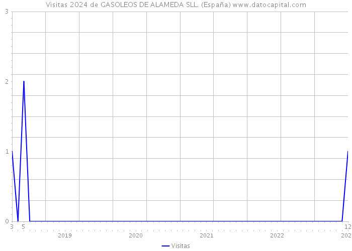 Visitas 2024 de GASOLEOS DE ALAMEDA SLL. (España) 