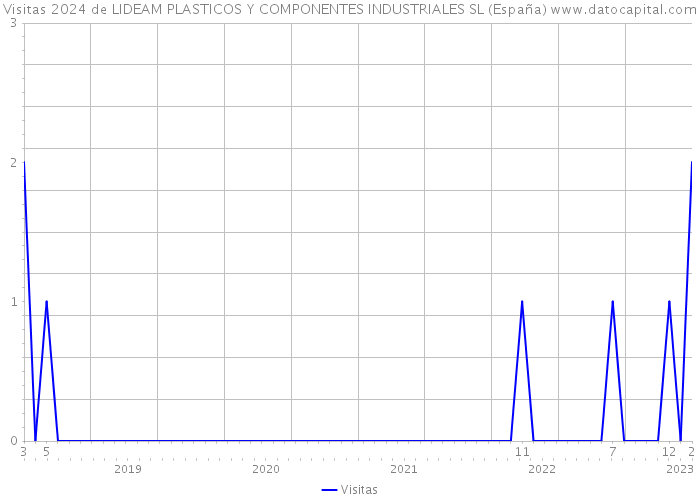 Visitas 2024 de LIDEAM PLASTICOS Y COMPONENTES INDUSTRIALES SL (España) 
