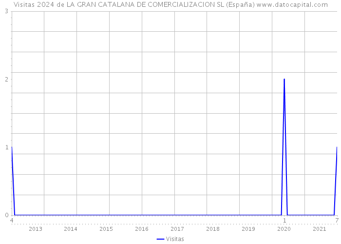 Visitas 2024 de LA GRAN CATALANA DE COMERCIALIZACION SL (España) 