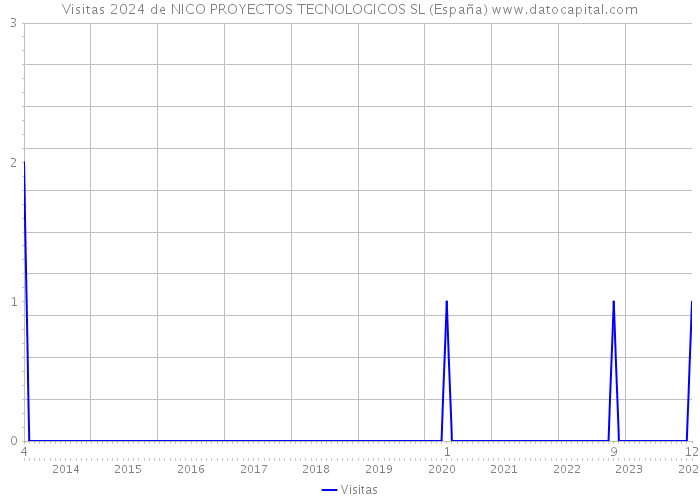 Visitas 2024 de NICO PROYECTOS TECNOLOGICOS SL (España) 