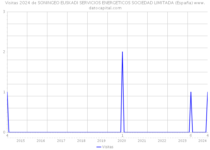 Visitas 2024 de SONINGEO EUSKADI SERVICIOS ENERGETICOS SOCIEDAD LIMITADA (España) 