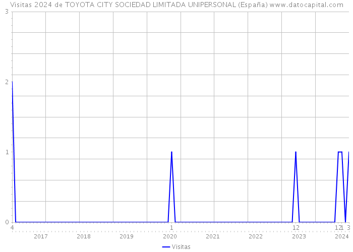 Visitas 2024 de TOYOTA CITY SOCIEDAD LIMITADA UNIPERSONAL (España) 