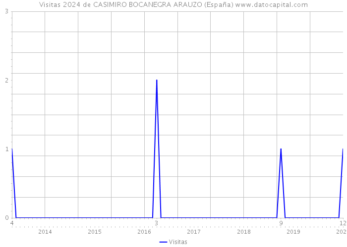Visitas 2024 de CASIMIRO BOCANEGRA ARAUZO (España) 