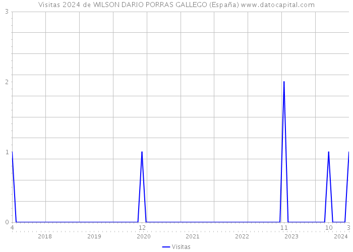 Visitas 2024 de WILSON DARIO PORRAS GALLEGO (España) 