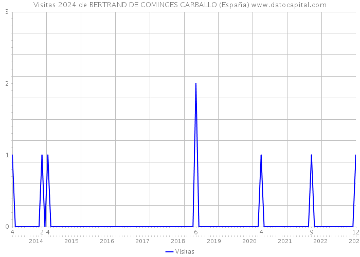 Visitas 2024 de BERTRAND DE COMINGES CARBALLO (España) 