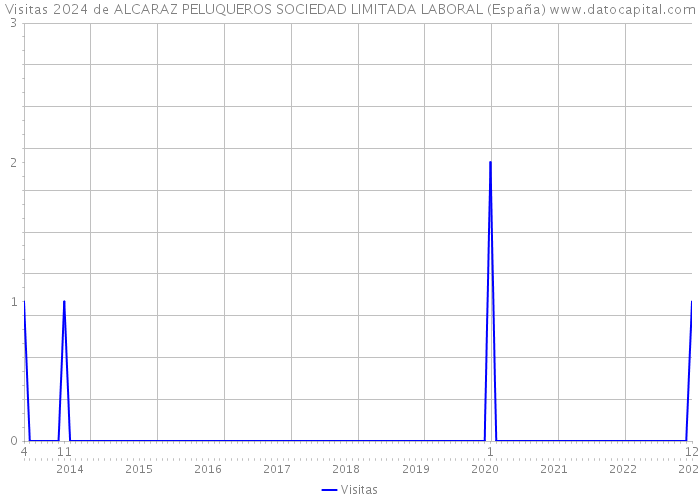 Visitas 2024 de ALCARAZ PELUQUEROS SOCIEDAD LIMITADA LABORAL (España) 