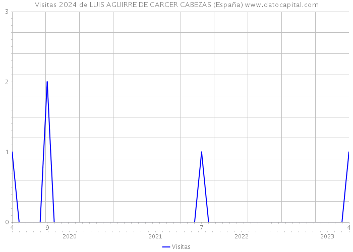 Visitas 2024 de LUIS AGUIRRE DE CARCER CABEZAS (España) 