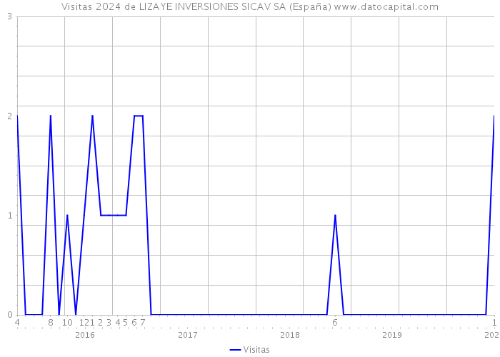 Visitas 2024 de LIZAYE INVERSIONES SICAV SA (España) 