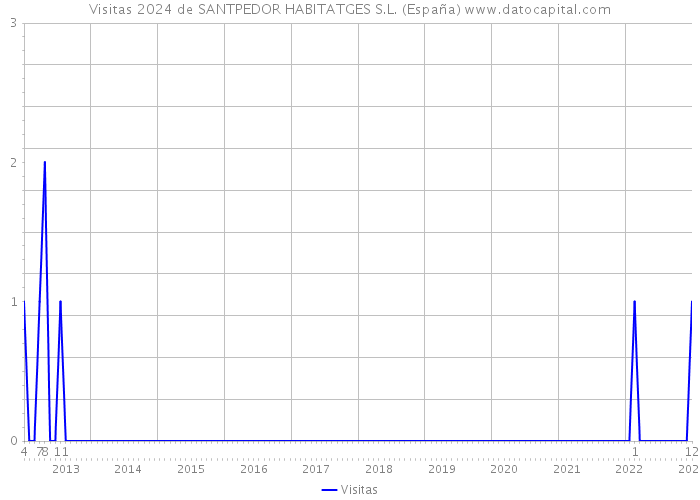 Visitas 2024 de SANTPEDOR HABITATGES S.L. (España) 