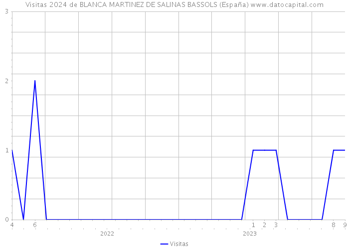 Visitas 2024 de BLANCA MARTINEZ DE SALINAS BASSOLS (España) 