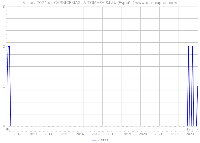 Visitas 2024 de CARNICERIAS LA TOMASA S.L.U. (España) 