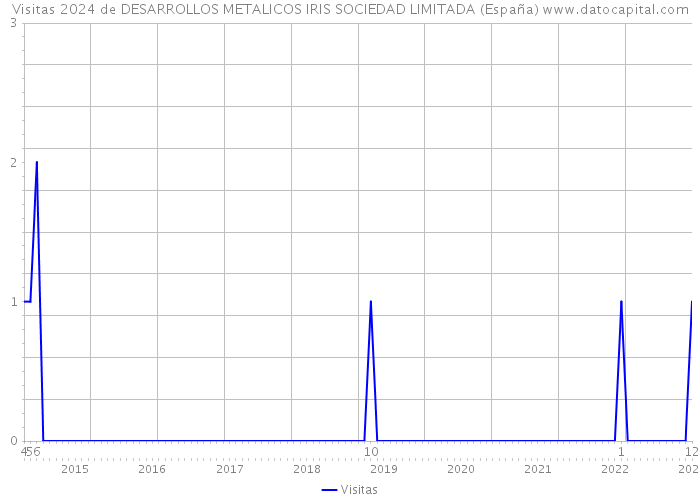 Visitas 2024 de DESARROLLOS METALICOS IRIS SOCIEDAD LIMITADA (España) 