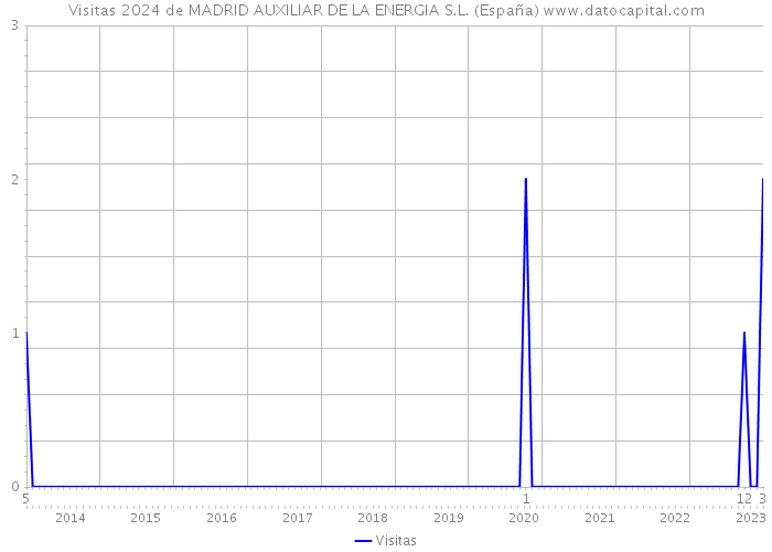 Visitas 2024 de MADRID AUXILIAR DE LA ENERGIA S.L. (España) 