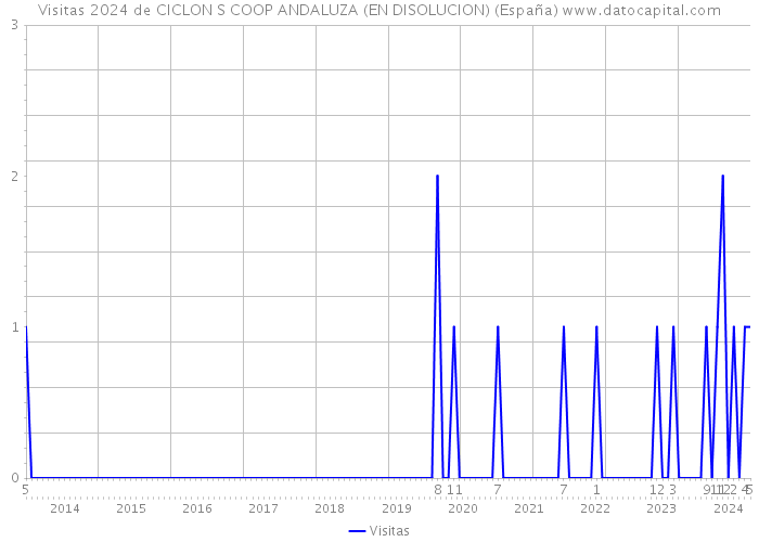 Visitas 2024 de CICLON S COOP ANDALUZA (EN DISOLUCION) (España) 
