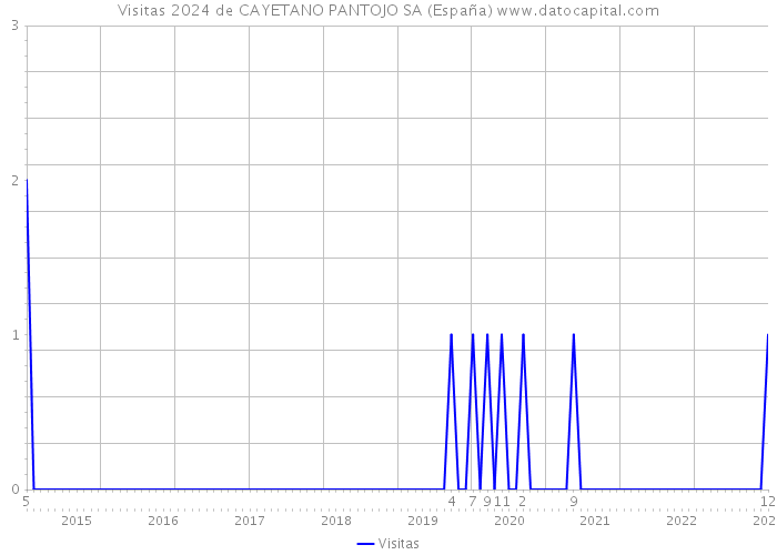 Visitas 2024 de CAYETANO PANTOJO SA (España) 