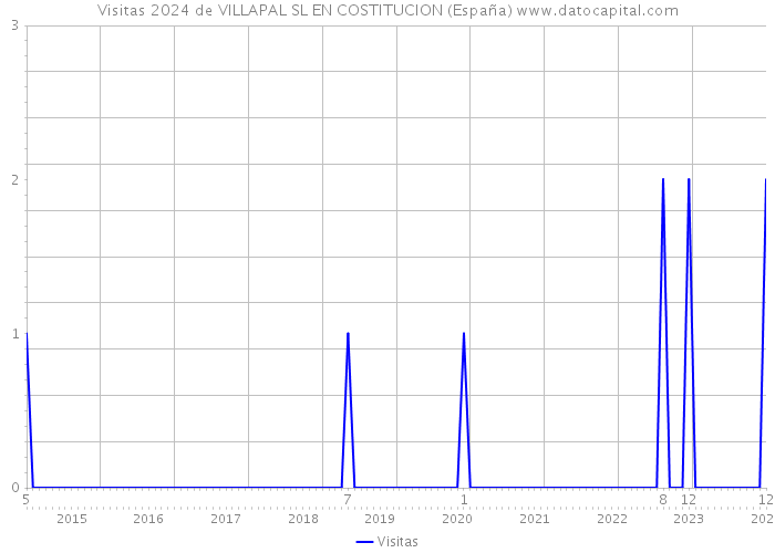 Visitas 2024 de VILLAPAL SL EN COSTITUCION (España) 