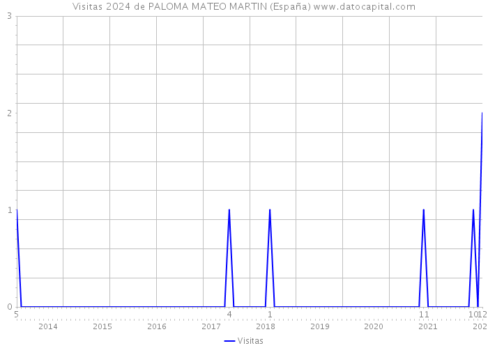 Visitas 2024 de PALOMA MATEO MARTIN (España) 